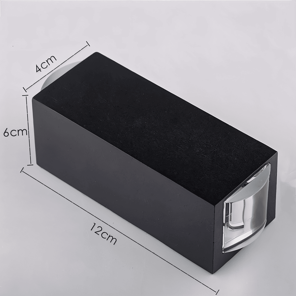 Applique murale LED étanche en aluminium – moderne pour l'intérieur et l'extérieur