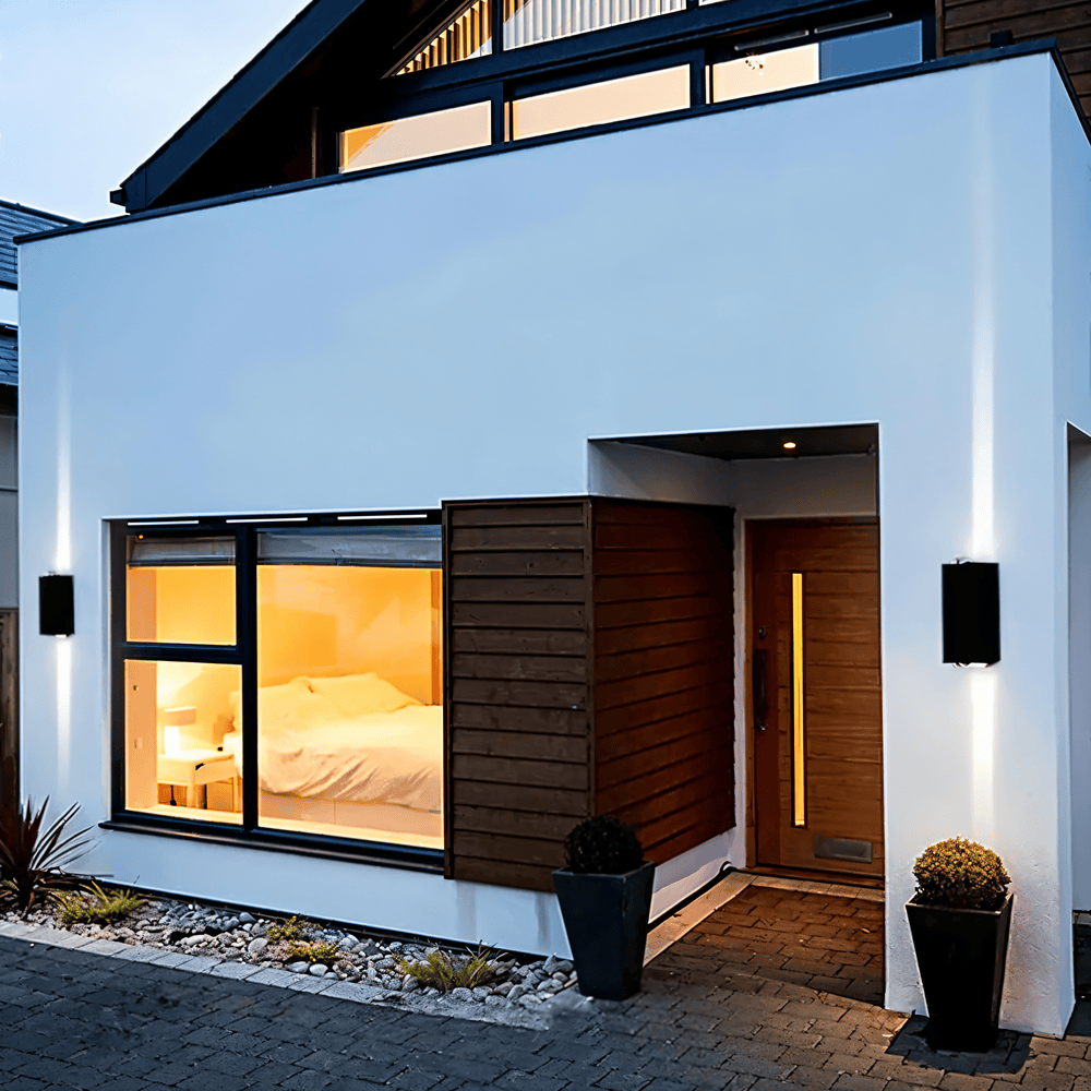 Applique murale LED étanche en aluminium – moderne pour l'intérieur et l'extérieur