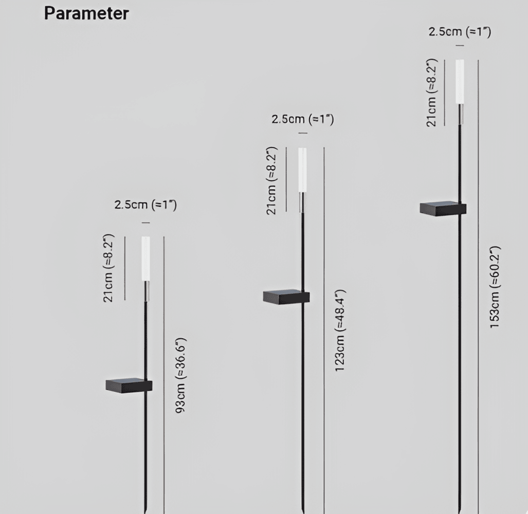 Lampe solaire d'extérieur moderne pour jardin et allée