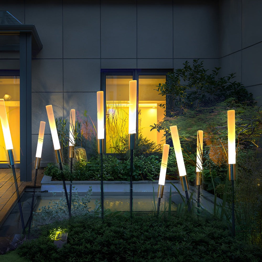 Lampe solaire d'extérieur moderne pour jardin et allée