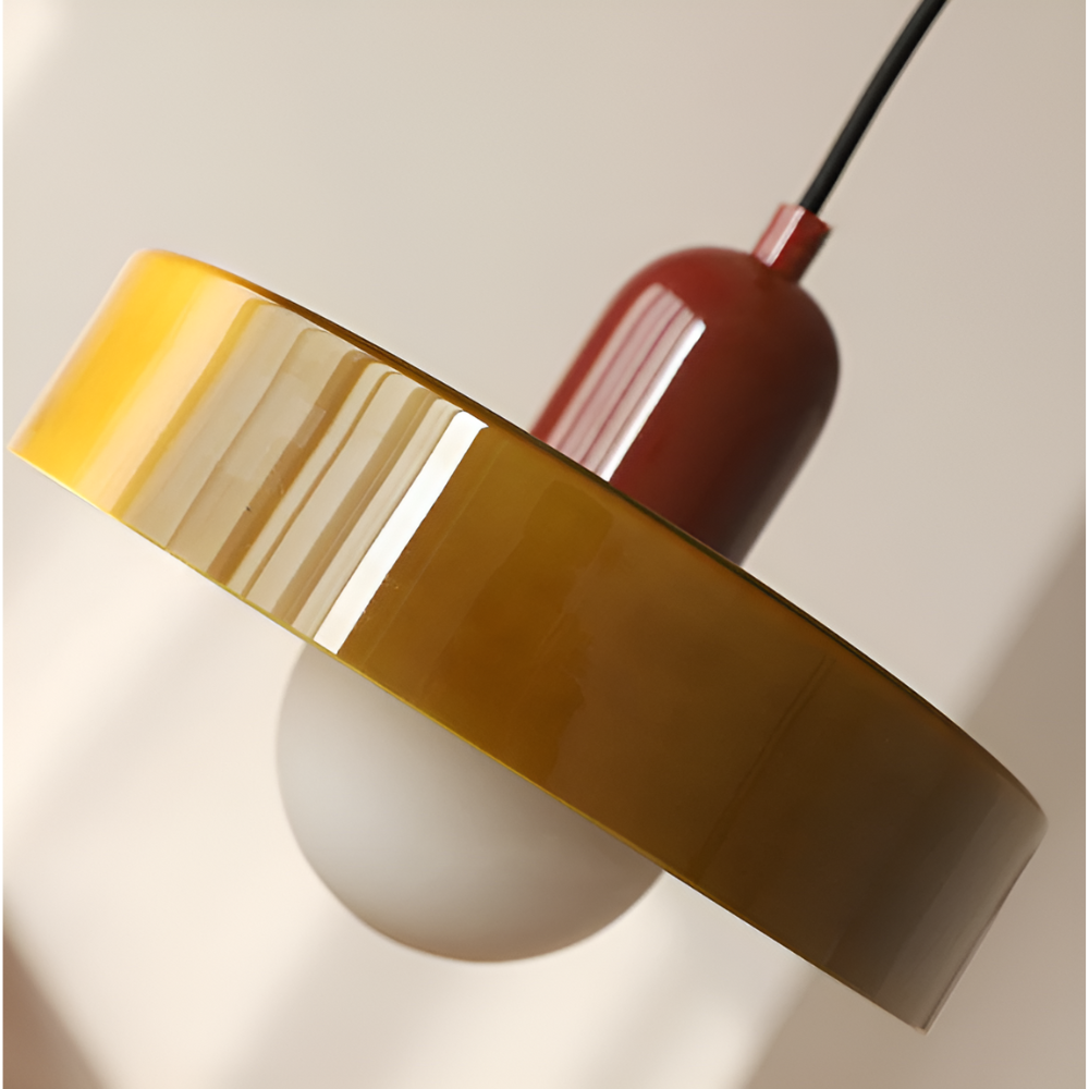 LustraGlow – Lampe Suspendue en Verre à Couleurs Ajustables