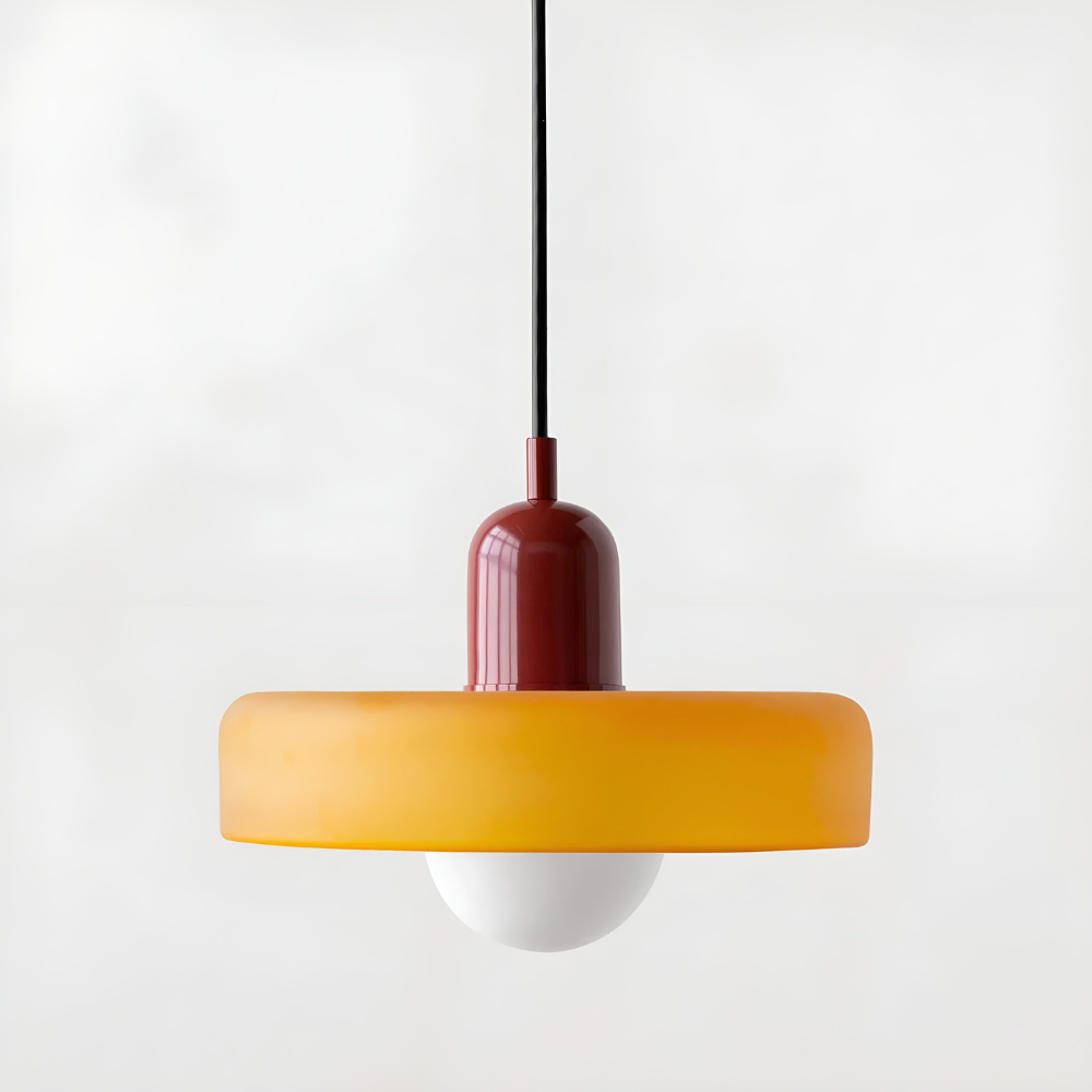LustraGlow – Lampe Suspendue en Verre à Couleurs Ajustables