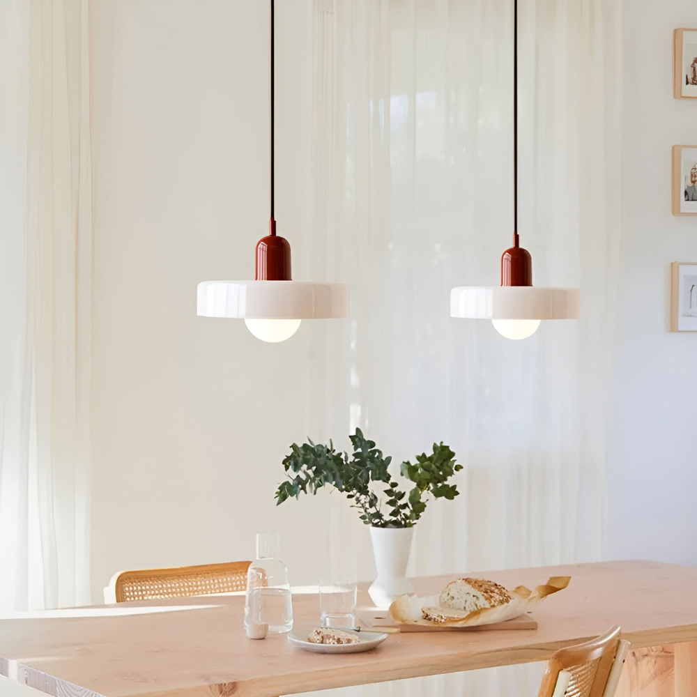 LustraGlow – Lampe Suspendue en Verre à Couleurs Ajustables
