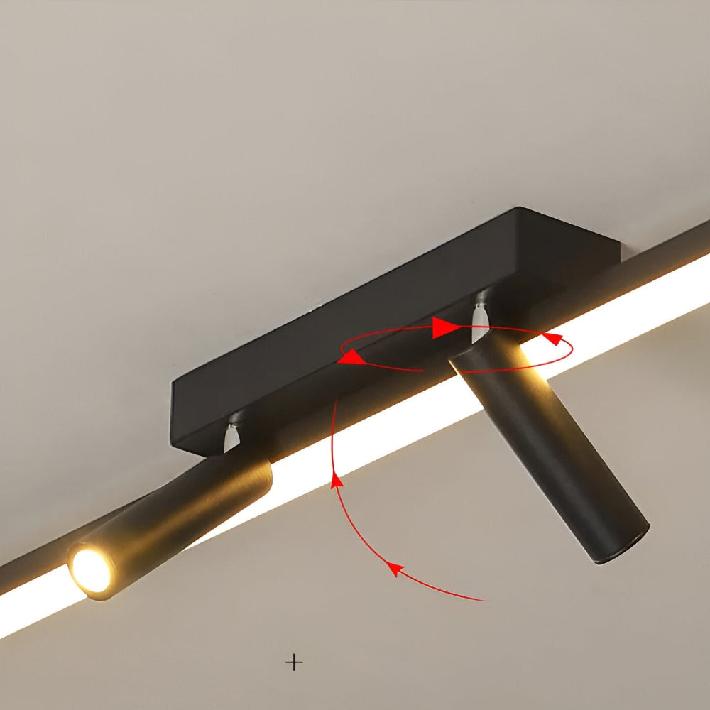 Lampe LED sur rail – spots ajustables pour un éclairage moderne