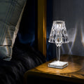CrystalGlow - Lampe de bureau LED avec projection de cristal Lampe de nuit