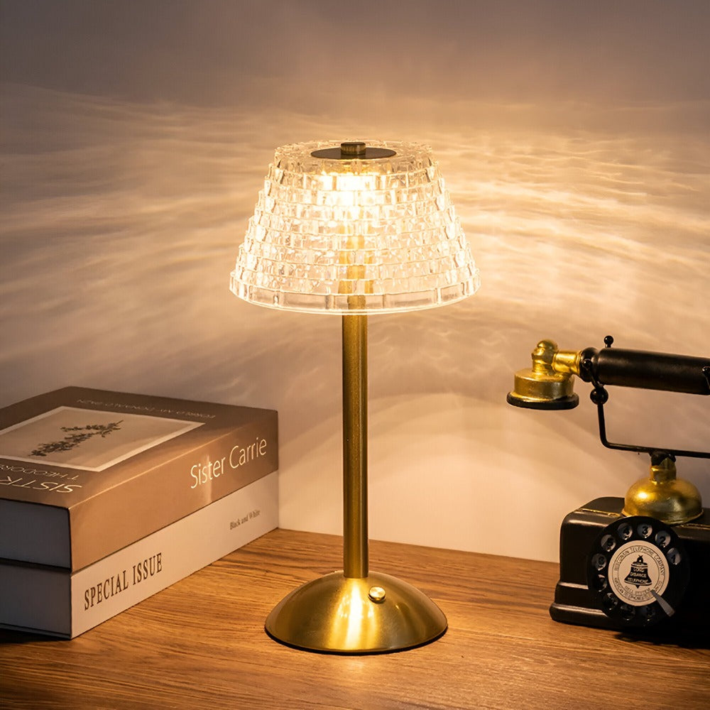 EleGlow - Lampe de Table Sans Fil Inspirée du Vintage