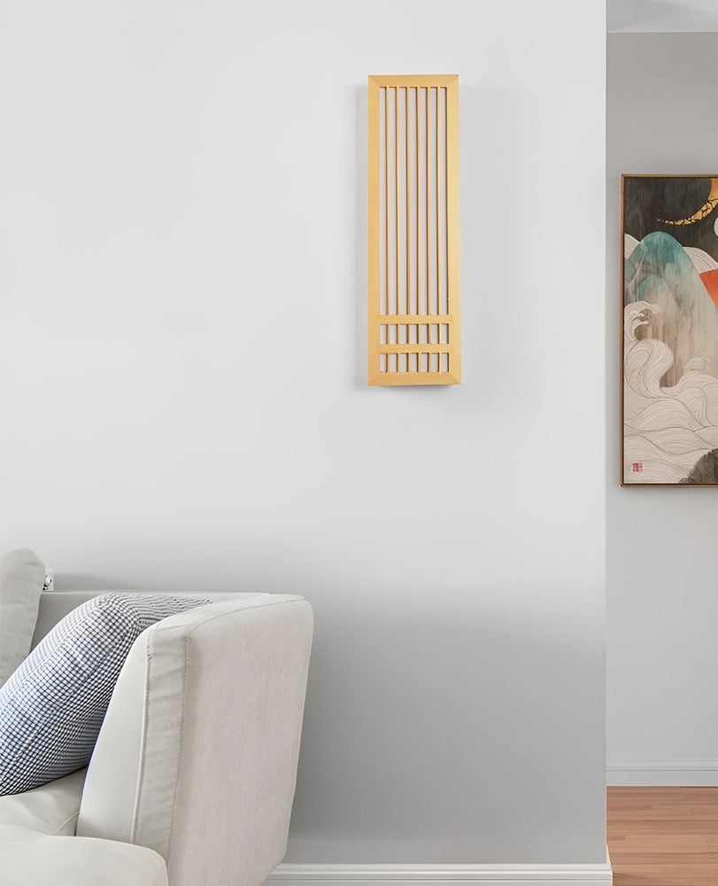 Applique Murale Japonaise en Bois DoaGlow - Éclairage Japonais Moderne en Bois et Acrylique