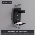 Lampe murale LED en aluminium avec étagère et USB – lampe de lit dimmable