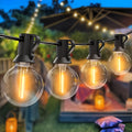 Guirlande lumineuse extérieure avec ampoules globe G40 pour terrasse et jardin