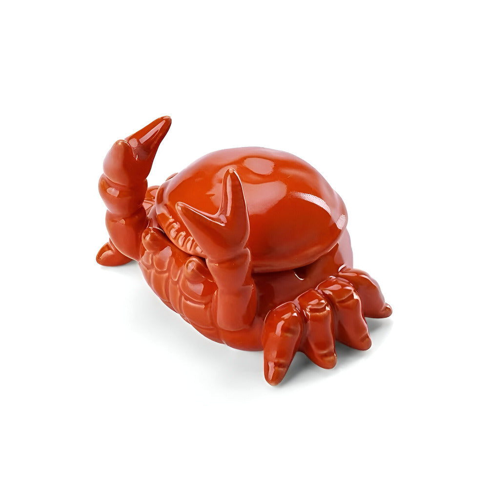 Cendrier Élégant Design Orange Krabba - Accessoire de Fumeur de Style Oriental