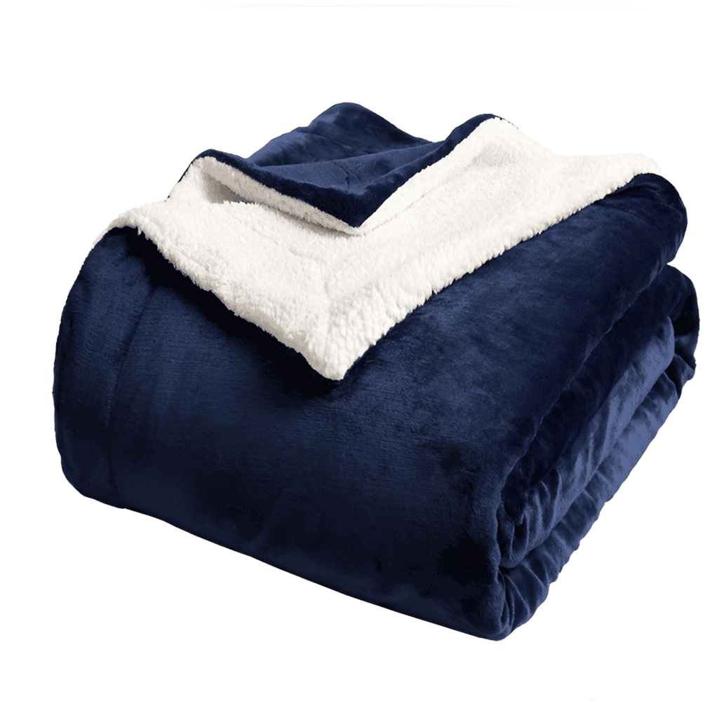 Couverture en polaire sherpa double – épaisse, douce et extra chaude