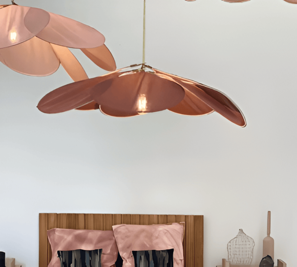 Florevia – Suspension Vintage avec Design Floral en Textile
