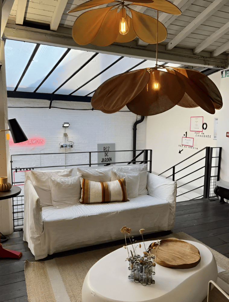 Florevia – Suspension Vintage avec Design Floral en Textile
