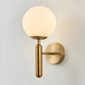 Applique murale en cuivre au design rond – éclairage LED chaud