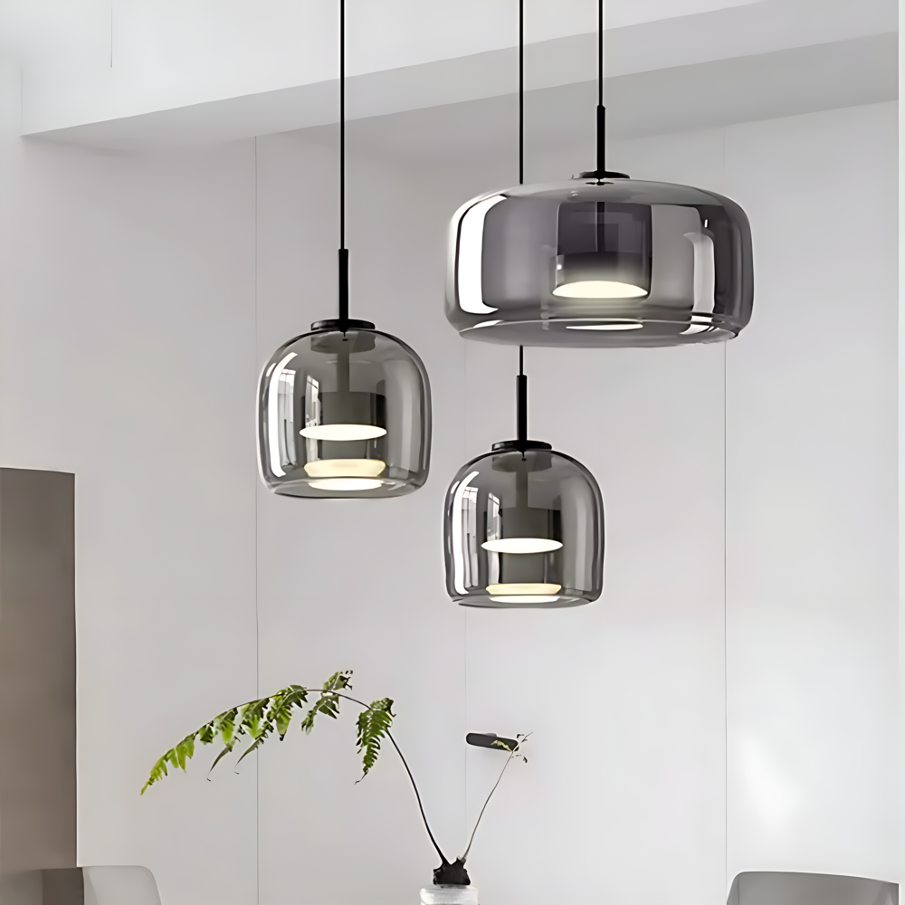 EcoGlow Pendel – Lampe à suspension en verre moderne avec élégance intemporelle