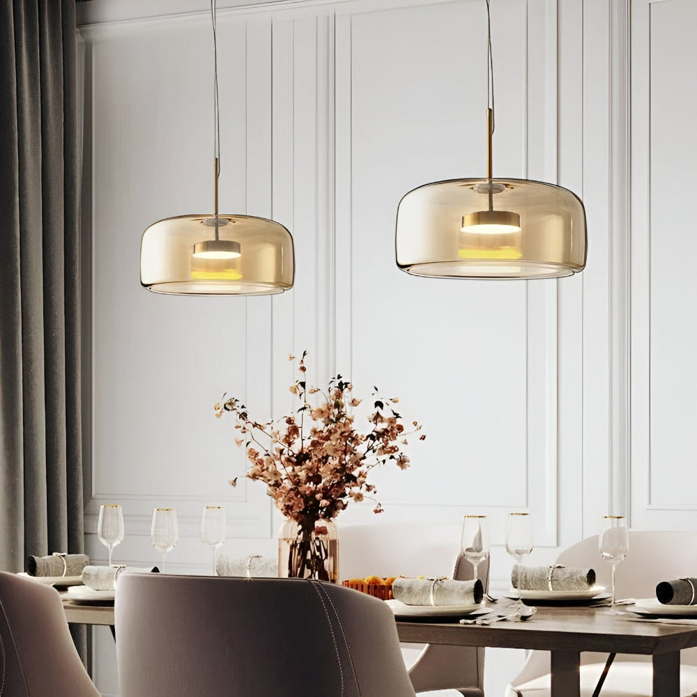 EcoGlow Pendel – Lampe à suspension en verre moderne avec élégance intemporelle