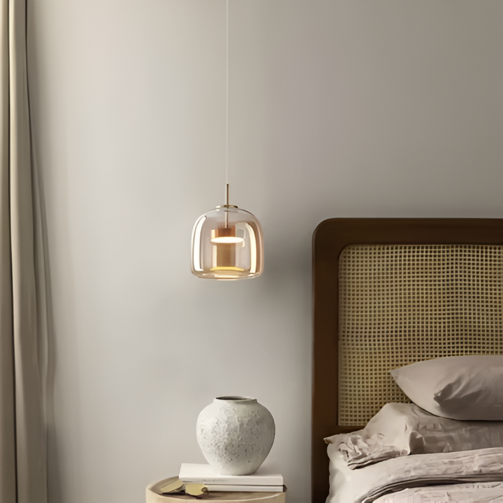 EcoGlow Pendel – Lampe à suspension en verre moderne avec élégance intemporelle