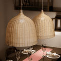 Rattanova – Suspension en Rotin Tressé avec Design Boho Naturel