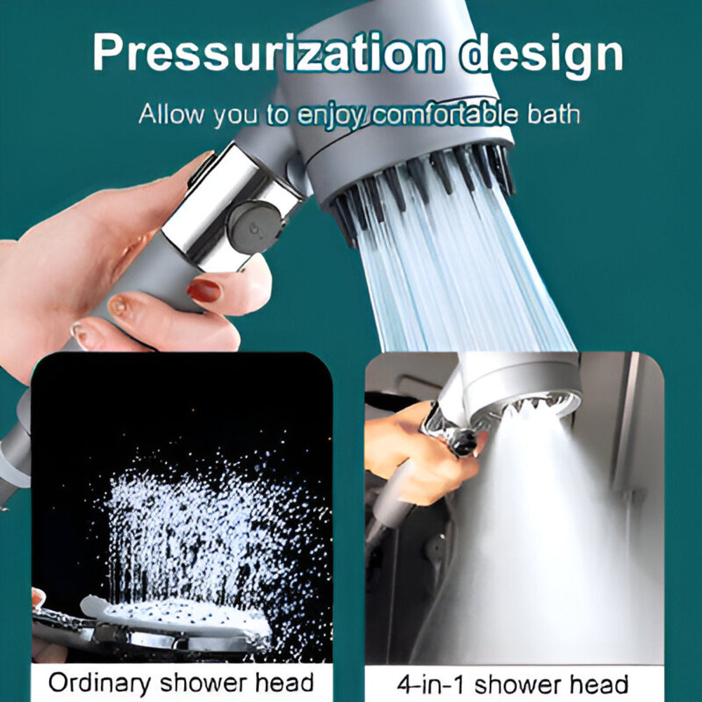 Tête de Douche Haute Pression avec Augmentation de Pression & Système de Filtration à 9 Étapes