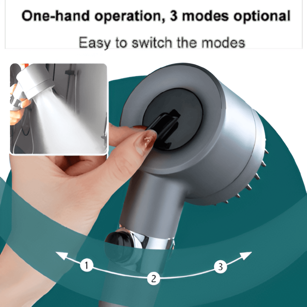 Tête de Douche Haute Pression avec Augmentation de Pression & Système de Filtration à 9 Étapes