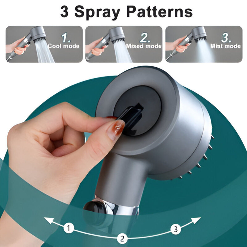 Tête de Douche Haute Pression avec Augmentation de Pression & Système de Filtration à 9 Étapes