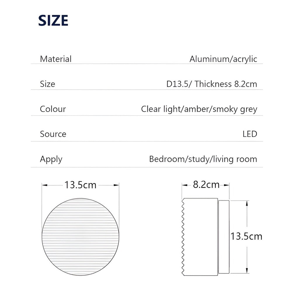 Geliora – Élégante Applique Murale Nordique en Verre avec Lumière LED
