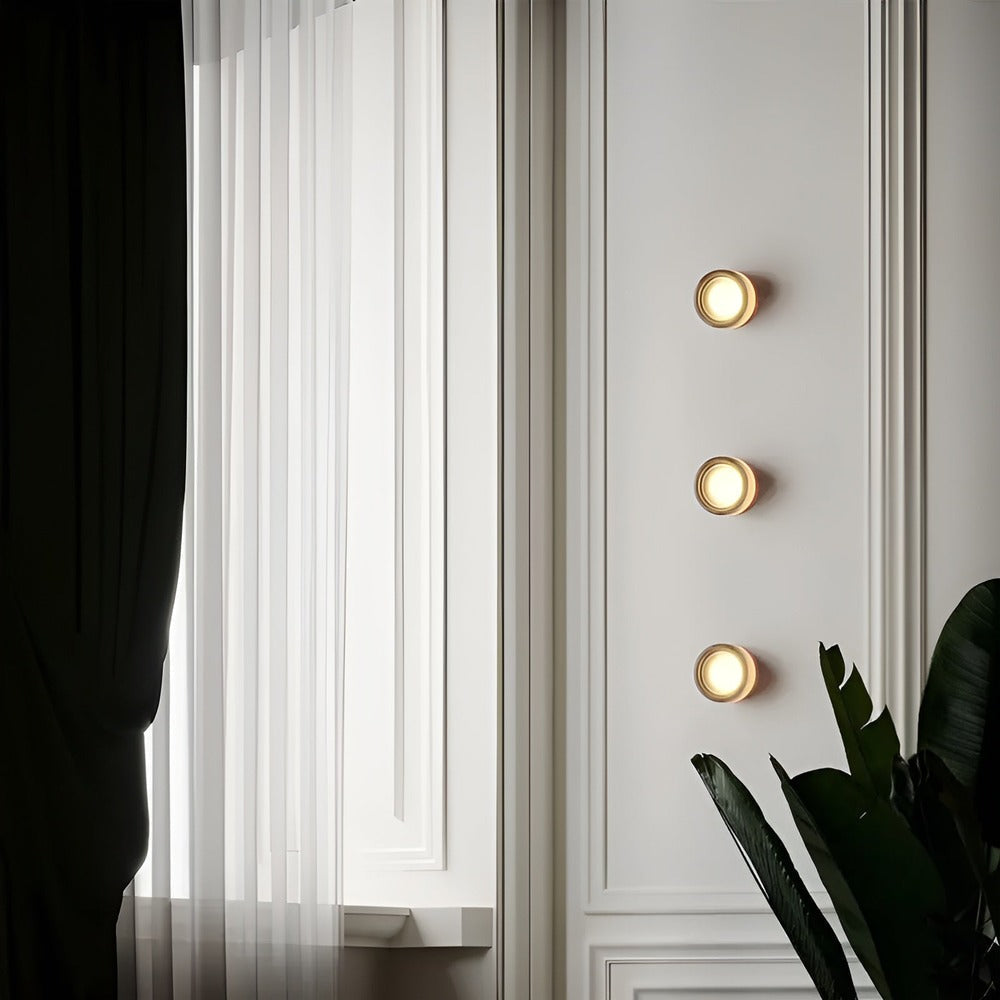 Geliora – Élégante Applique Murale Nordique en Verre avec Lumière LED