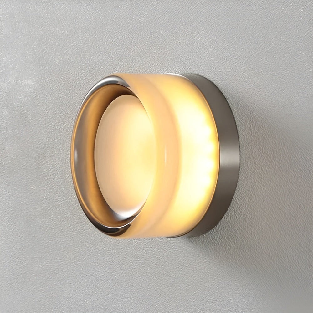 Geliora – Élégante Applique Murale Nordique en Verre avec Lumière LED