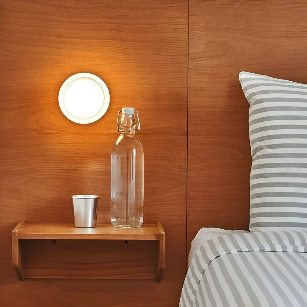 Geliora – Élégante Applique Murale Nordique en Verre avec Lumière LED