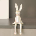 Lapin Céramique - Statue de Lapin Doré Brillant