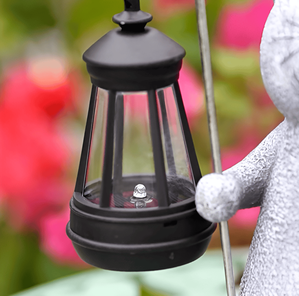 Lampe Solaire de Jardin en Forme de Chat