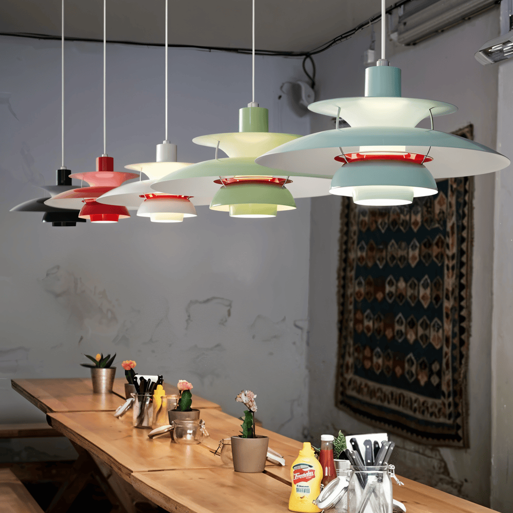 Lampe Plafonnier Scandinave – Lampe Suspendue Classique & Moderne en Métal pour Salon ou Cuisine