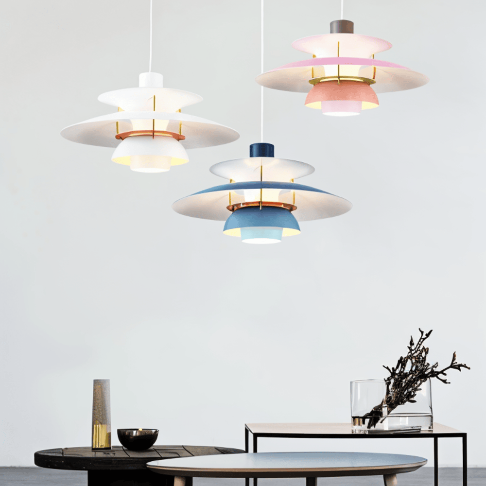 Lampe Plafonnier Scandinave – Lampe Suspendue Classique & Moderne en Métal pour Salon ou Cuisine
