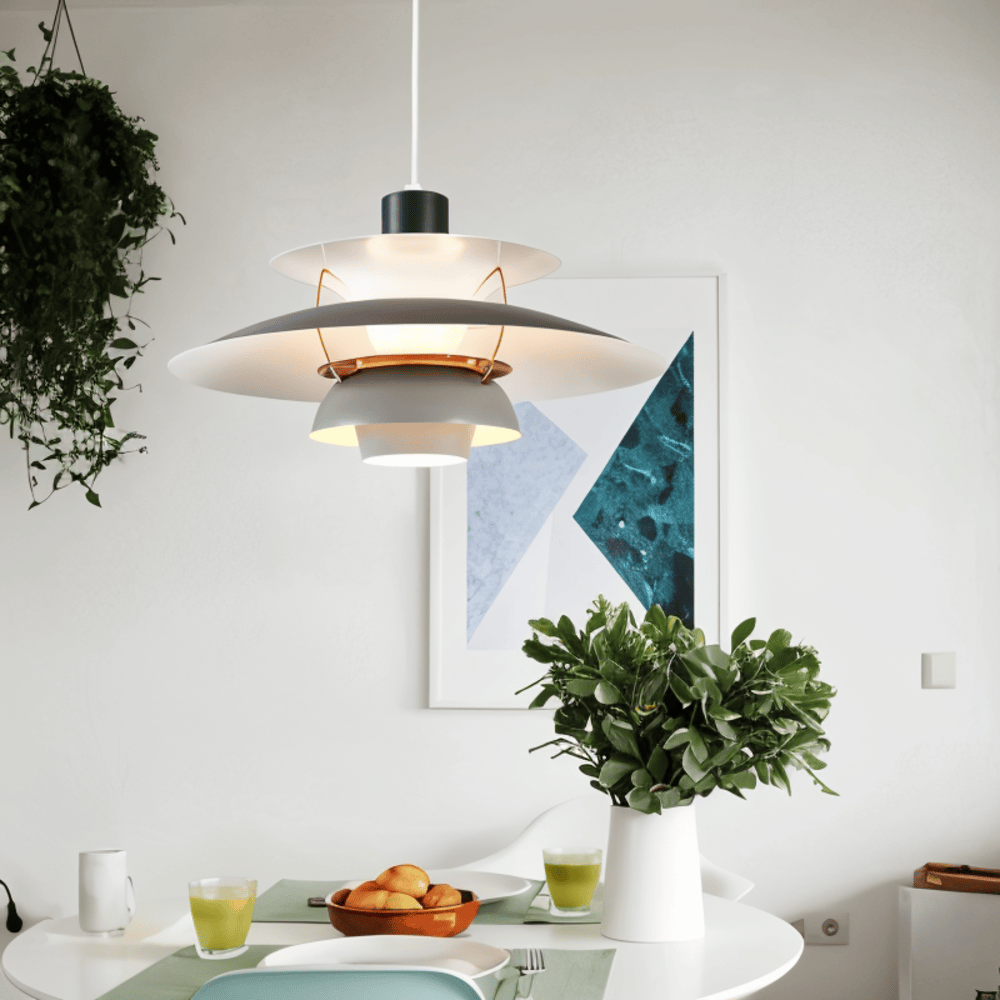 Lampe Plafonnier Scandinave – Lampe Suspendue Classique & Moderne en Métal pour Salon ou Cuisine