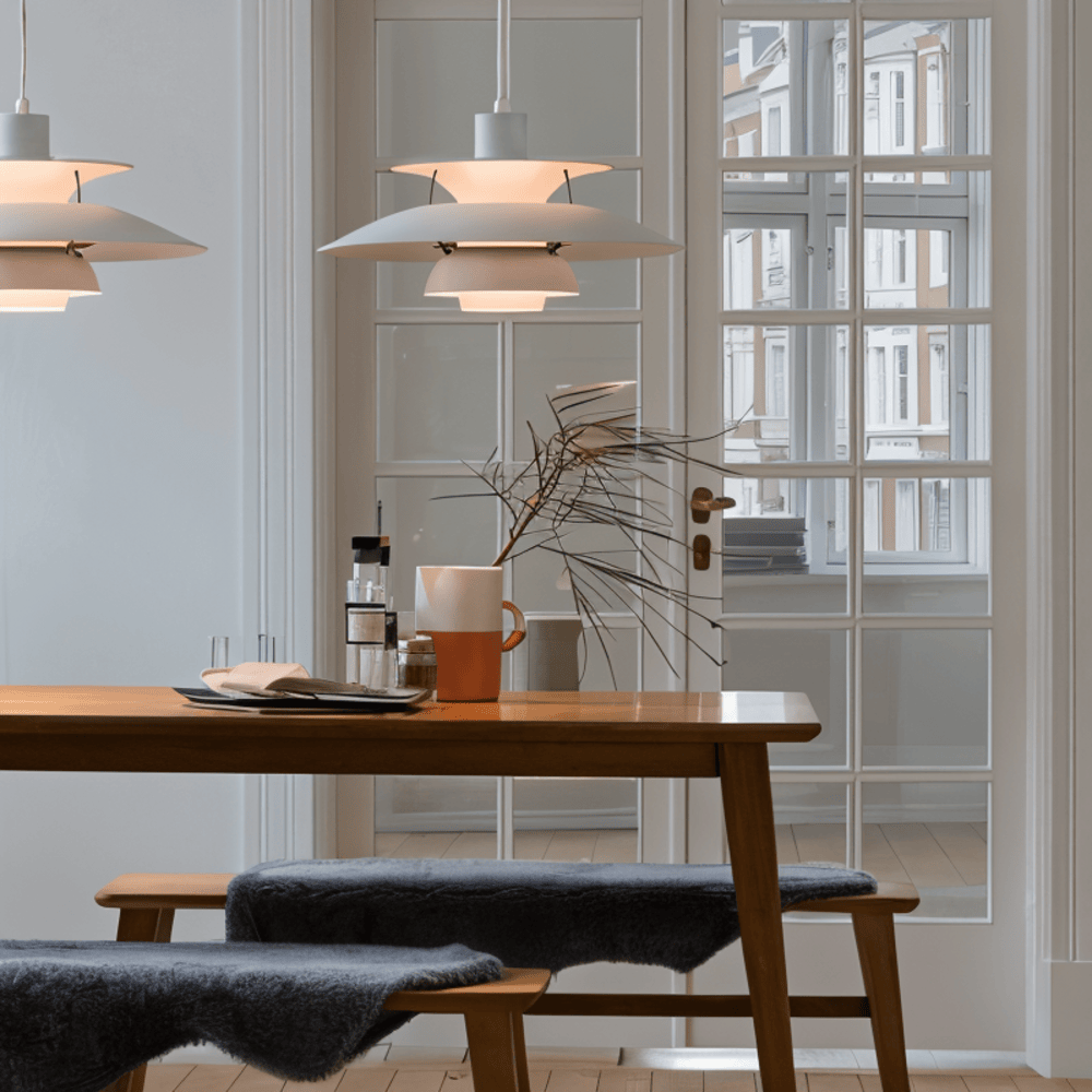 Lampe Plafonnier Scandinave – Lampe Suspendue Classique & Moderne en Métal pour Salon ou Cuisine