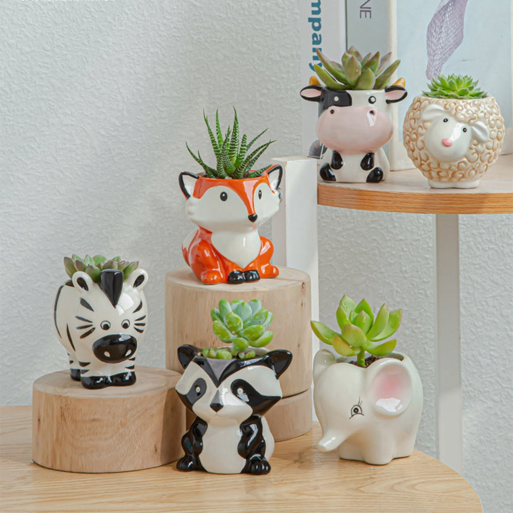 Pots de Succulentes en Forme d'Animaux – Pots Créatifs pour Vos Plantes