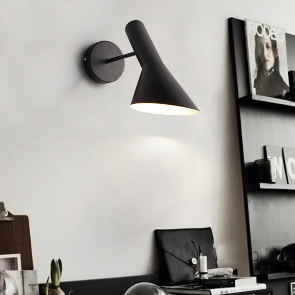 Applique murale LED noire réglable – applique moderne pour le salon et la chambre