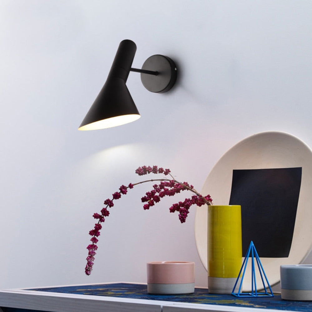 Applique murale LED noire réglable – applique moderne pour le salon et la chambre