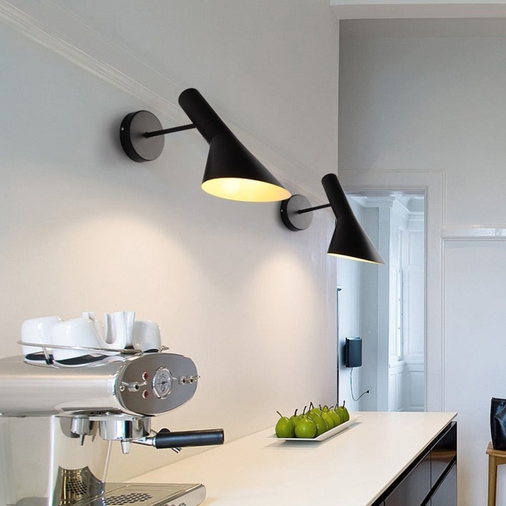 Applique murale LED noire réglable – applique moderne pour le salon et la chambre