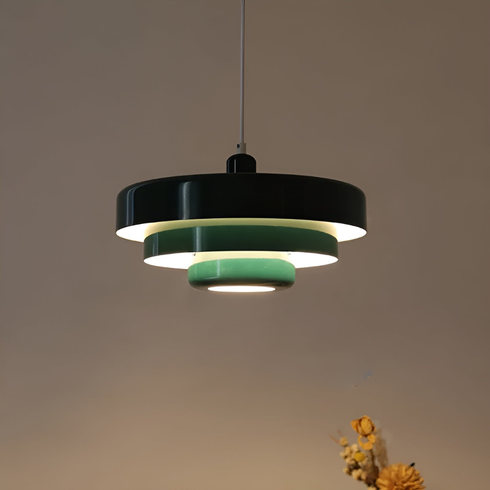 Pendel Ambera – Lampe à suspension vintage orange au design scandinave