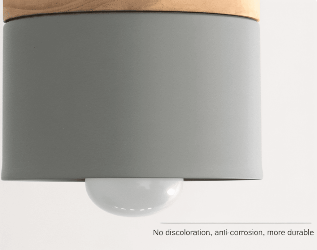 NordicaTube – Suspension en Métal et Bois au Design Cylindrique Moderne
