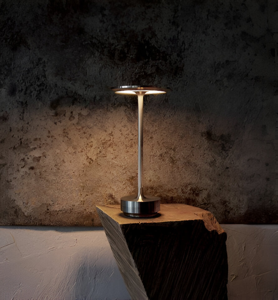 LumaLight Lampe de Table Sans Fil Rechargeable - 3 Modes d'Éclairage - Pour Intérieur & Extérieur