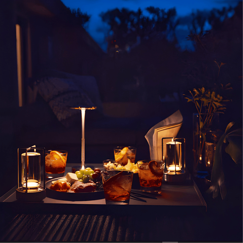 LumaLight Lampe de Design Sans Fil : Rechargeable par USB, Lampe de Table Tactile pour Éclairage d'Ambiance