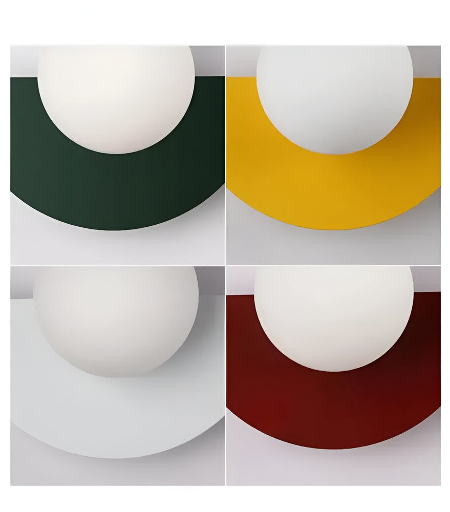 AuraSphere Applique Murale – Lampe en Verre Sphérique Moderne avec Design Plug-in
