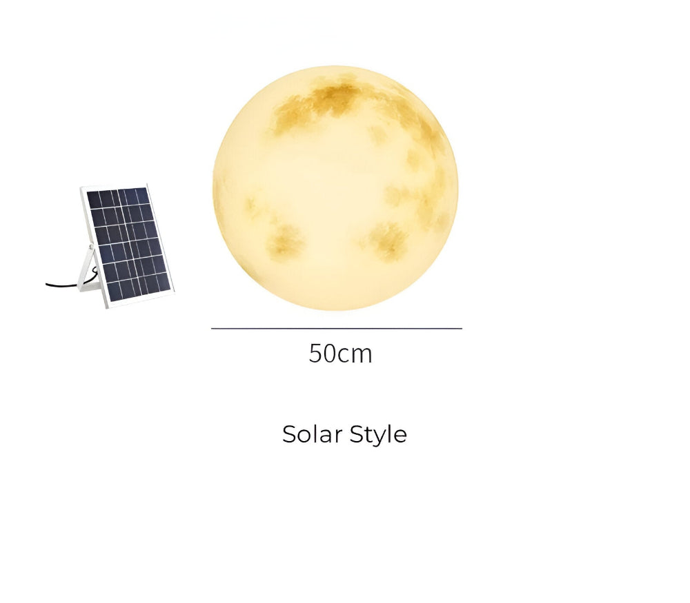 LunaLumena - Éclairage Solaire de Jardin en Forme de Lune - Lampe Solaire de Jardin IP65