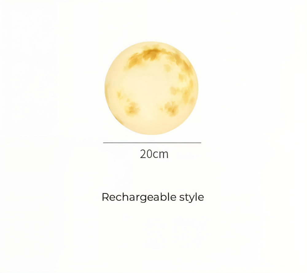 LunaLumena - Éclairage Solaire de Jardin en Forme de Lune - Lampe Solaire de Jardin IP65