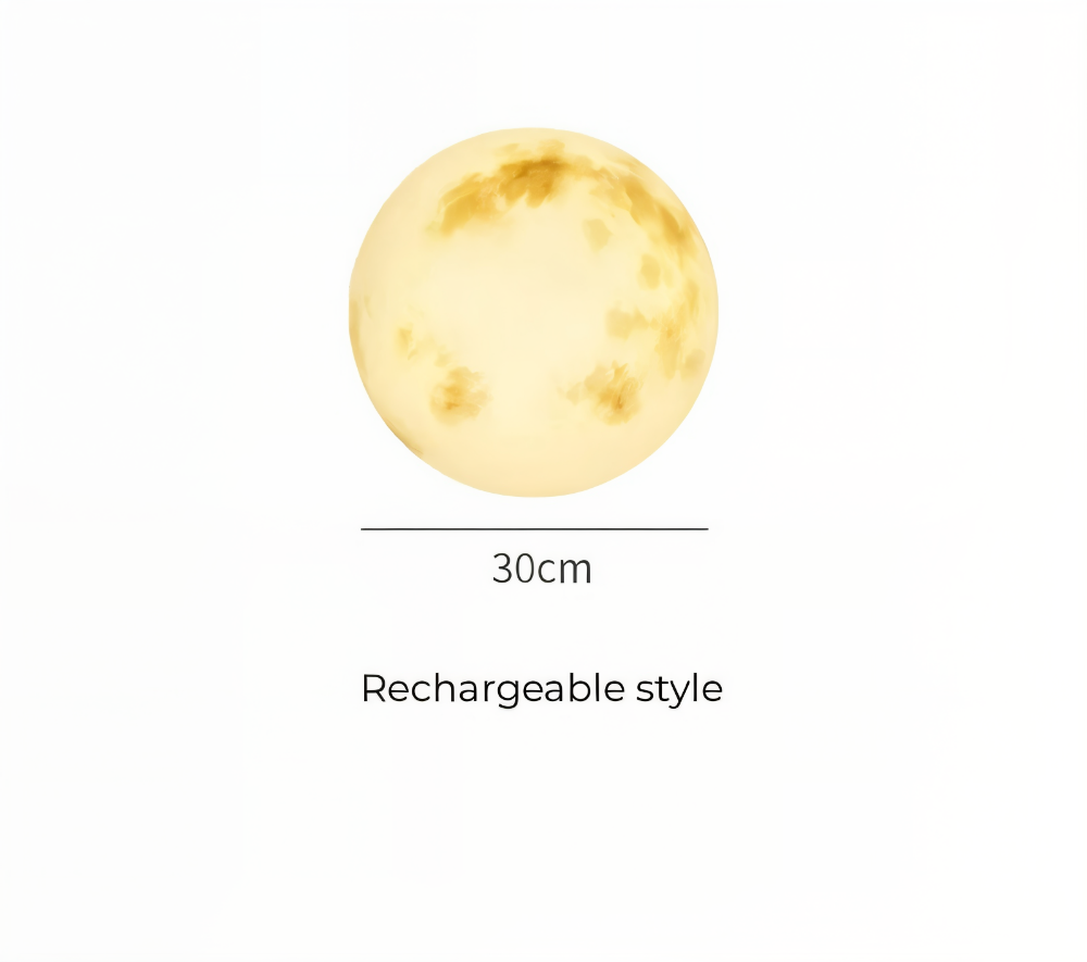 LunaLumena - Éclairage Solaire de Jardin en Forme de Lune - Lampe Solaire de Jardin IP65