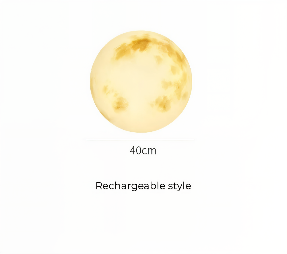 LunaLumena - Éclairage Solaire de Jardin en Forme de Lune - Lampe Solaire de Jardin IP65