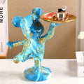 Luxe Bear - Figurine et Organisateur Multifonctionnel Fait Main en Résine