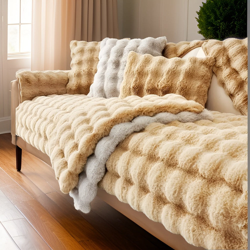 Housse de canapé en peluche douce – protection et confort adaptés aux animaux de compagnie